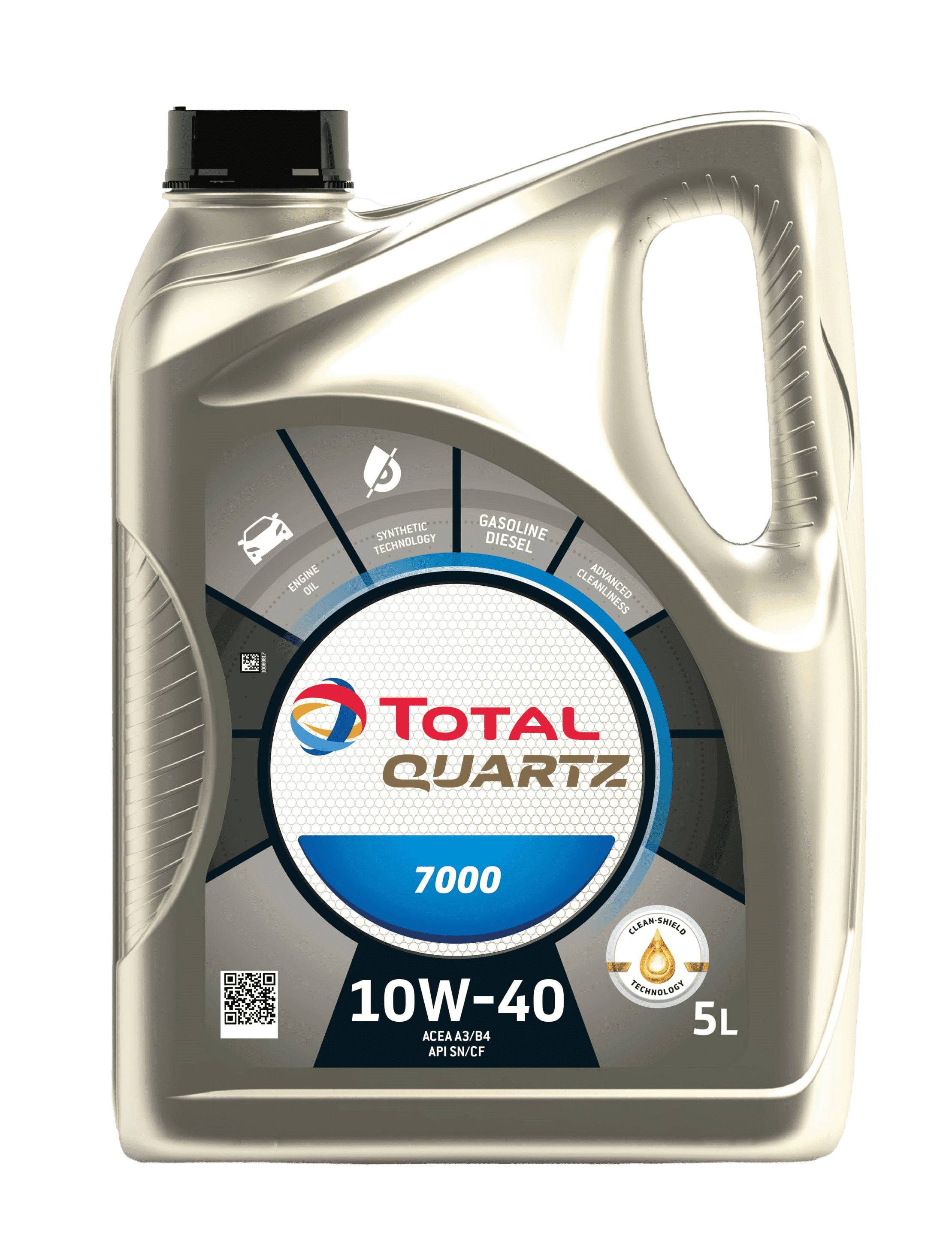 Моторное масло Total QUARTZ 7000 10W40 (SN), 5л